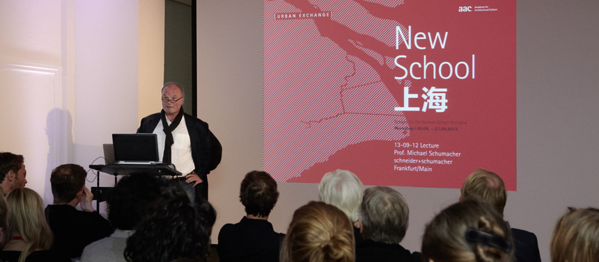 Urban Exchange: New School - Prof. Michael Schumacher, schneider+schumacher, Frankfurt/Main